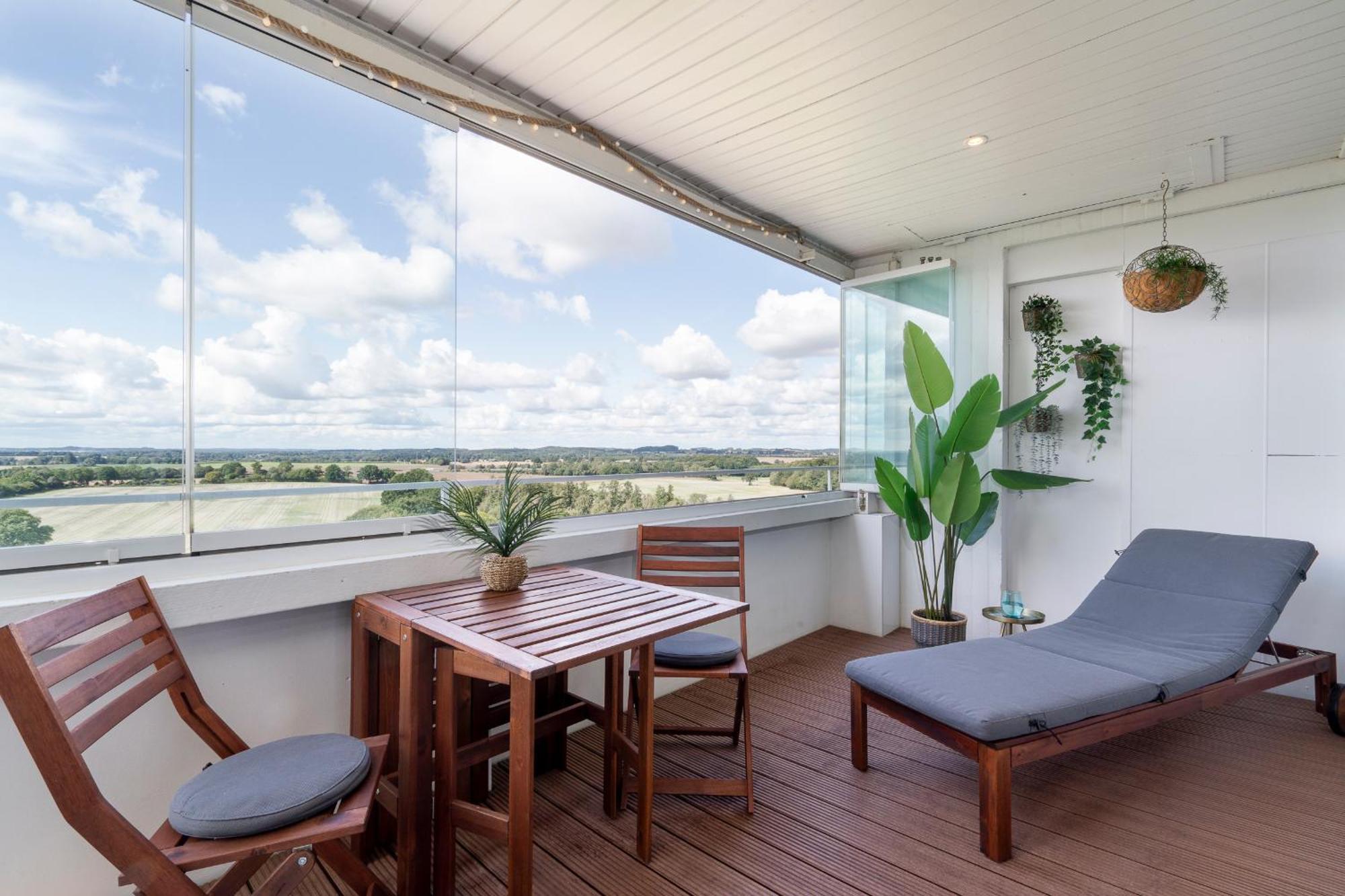 "Penthouse Wolke 12" Mit Unglaublichem Ausblick - Meerblick 希尔克道夫 外观 照片