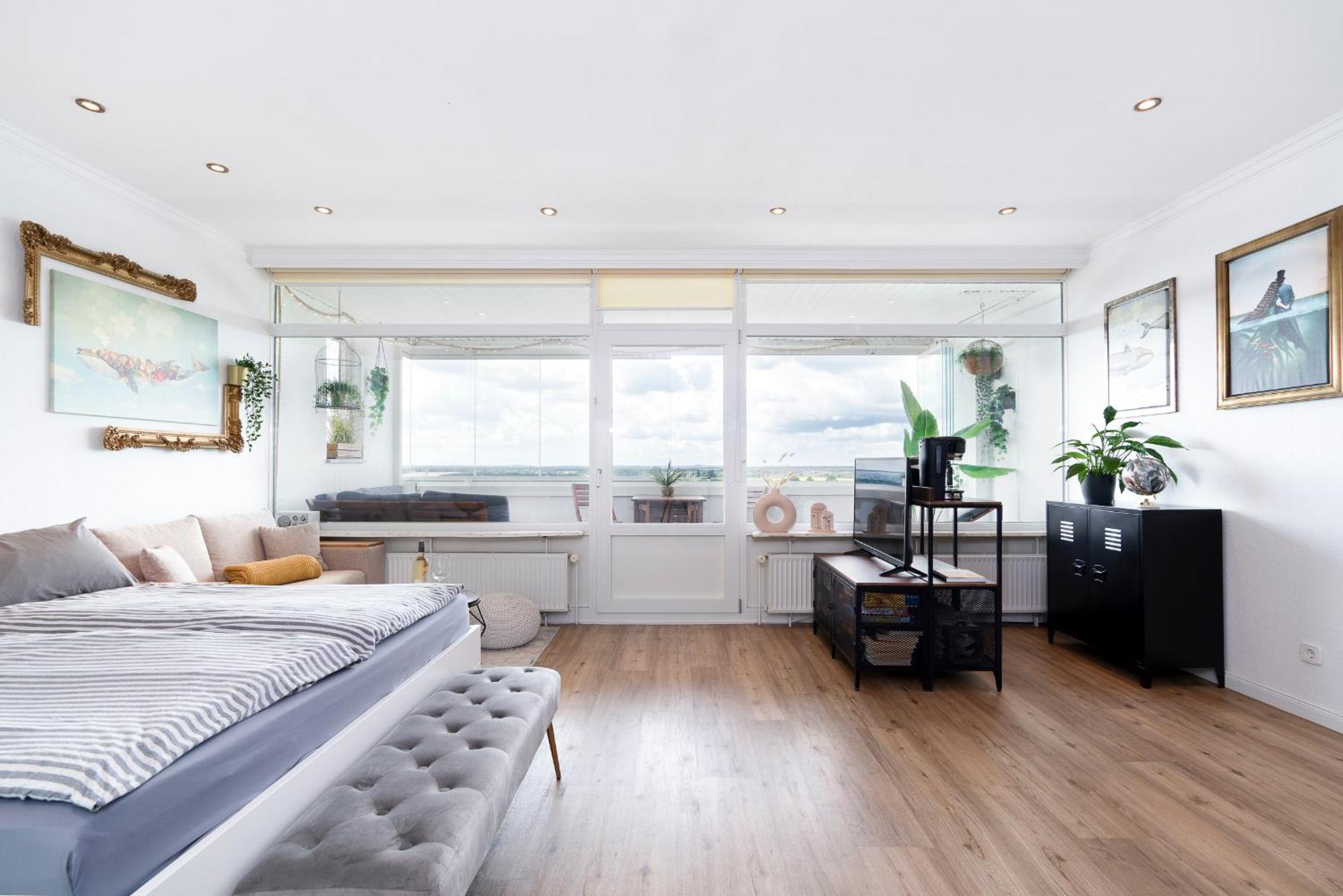 "Penthouse Wolke 12" Mit Unglaublichem Ausblick - Meerblick 希尔克道夫 外观 照片