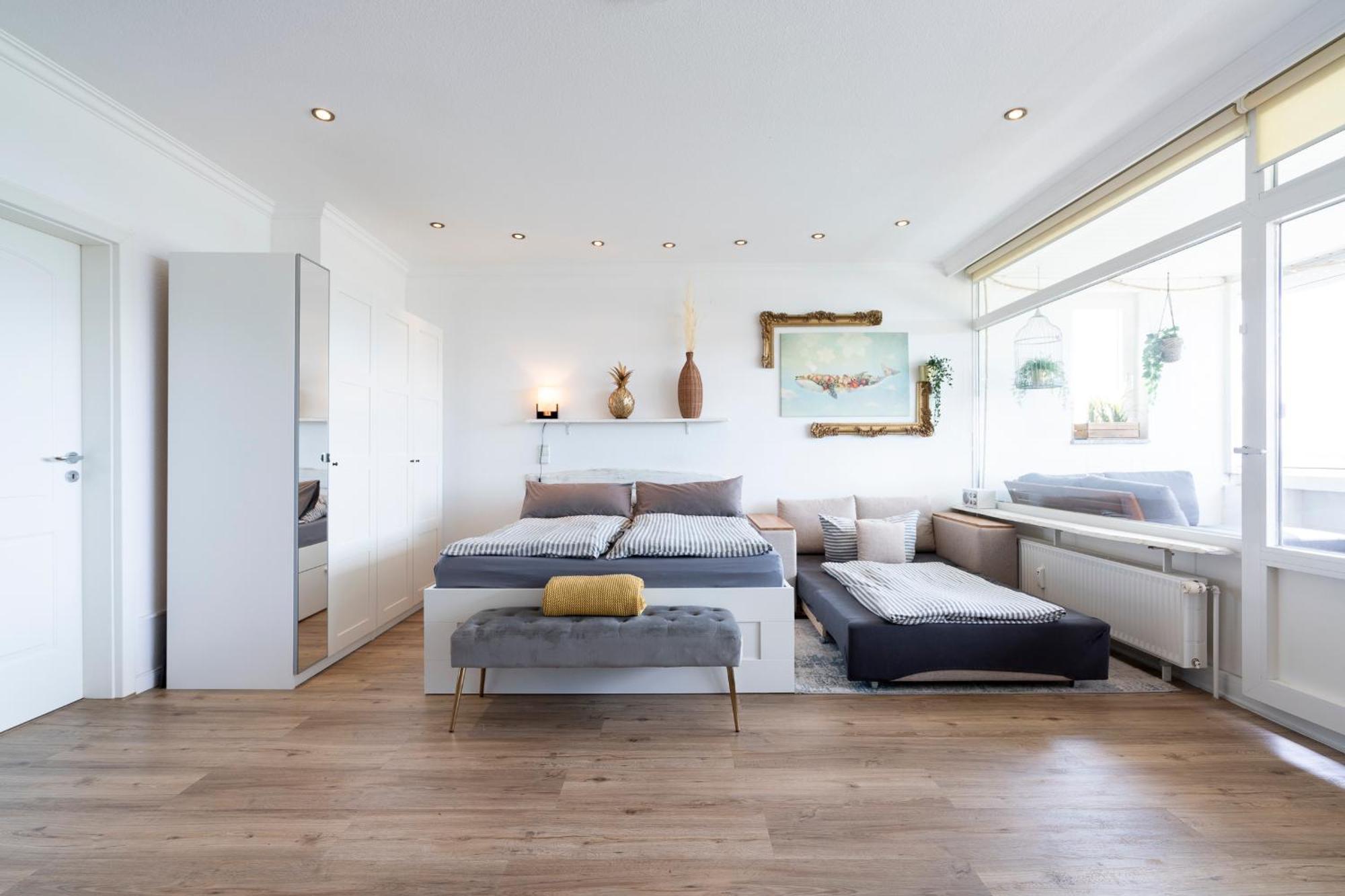 "Penthouse Wolke 12" Mit Unglaublichem Ausblick - Meerblick 希尔克道夫 外观 照片