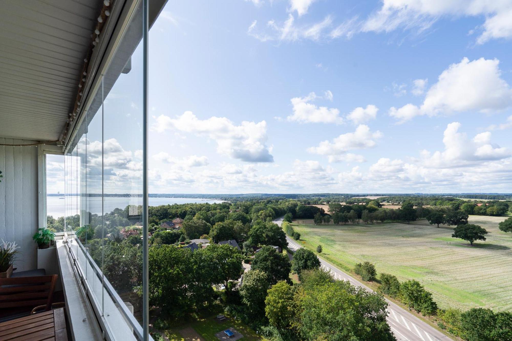 "Penthouse Wolke 12" Mit Unglaublichem Ausblick - Meerblick 希尔克道夫 外观 照片