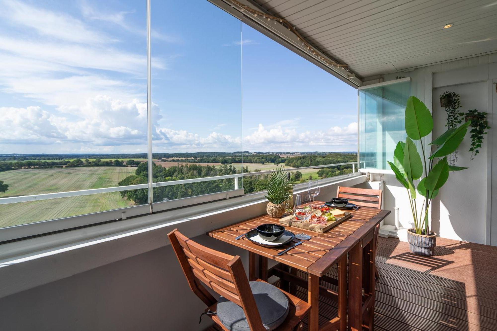 "Penthouse Wolke 12" Mit Unglaublichem Ausblick - Meerblick 希尔克道夫 外观 照片